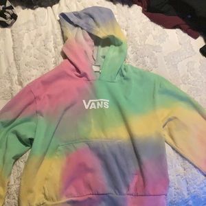 Rainbow vans hoodie